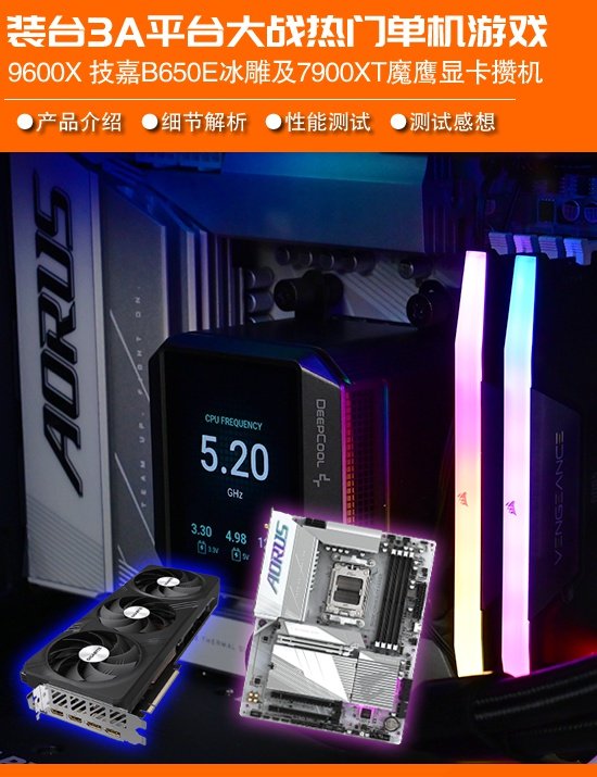开学装机畅玩3A大作 AMD锐龙9600X+技嘉B650E冰雕主板攒机实战-第1张图片