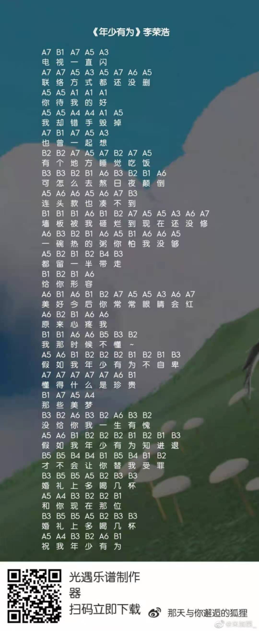 光遇年少有为乐谱-第3张图片
