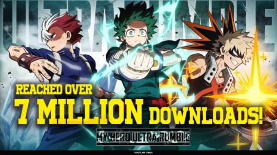 万代《My Hero Ultra Rumble》下载人数突破700万!-第1张图片 万代《My Hero Ultra Rumble》下载人数突破700万!-第1张图片