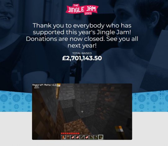 电子游戏筹款活动“Jingle Jam”自2011年以来已筹集超过2500万英镑-第2张图片 电子游戏筹款活动“Jingle Jam”自2011年以来已筹集超过2500万英镑-第2张图片