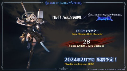 《碧蓝幻想versus：崛起》联动《尼尔》2B确定参战-第2张图片