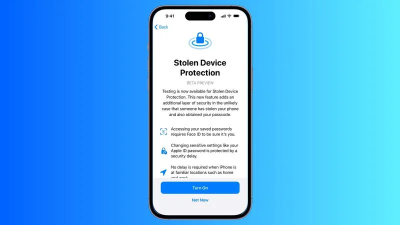 iOS 17.3和iPadOS 17.3 Beta 1发布 加入被盗设备保护功能-第2张图片