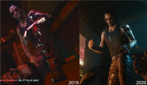网友晒《赛博朋克2077》18/19年与今年画面对比 有进步-第2张图片