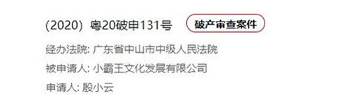 未来再无小霸王 小霸王公司申请破产重整-第1张图片
