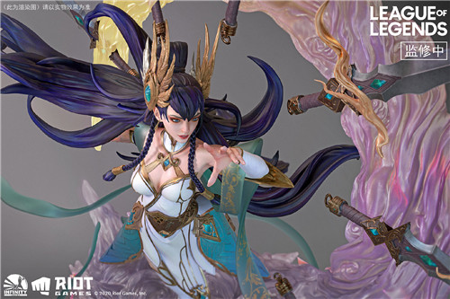 开天工作室与拳头合作推出LOL玉剑传说艾瑞莉娅雕像-第4张图片