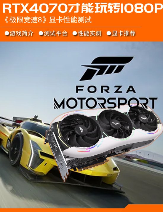 《极限竞速8》显卡需求测试：DLSS无效 RTX 4070才能玩转1080P-第1张图片