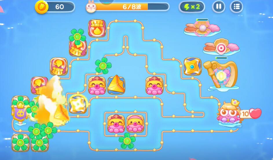 保卫萝卜4之女海第97关游戏攻略-第6张图片