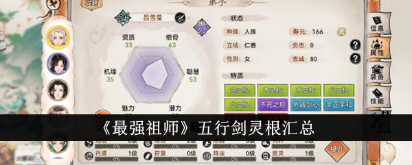 五行剑魂总结最强始祖-第1张图片