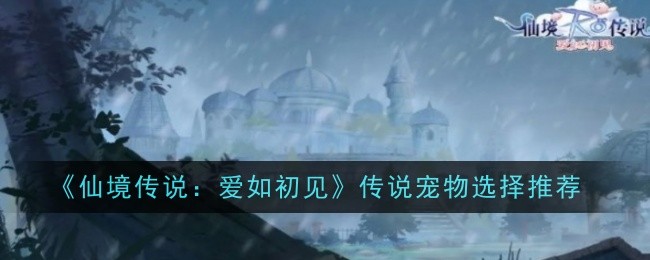 仙境传说:爱如初见宠物选择和推荐传说-第1张图片