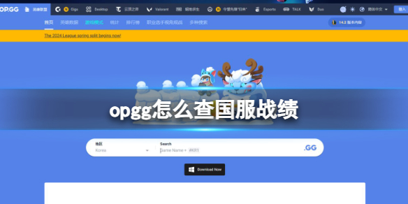 《英雄联盟》opgg查国服战绩方法介绍-第1张图片