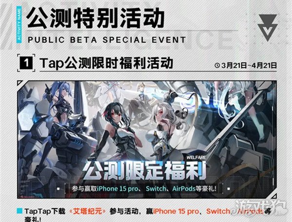 艾塔时代公测福利百科中的福利活动列表-第2张图片