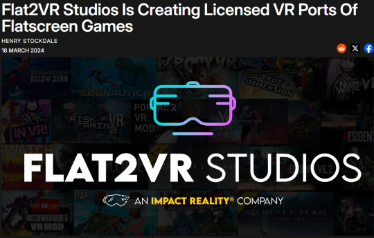 Flat2VR工作室的成立旨在开发平板电脑上的VR游戏体验。-第1张图片