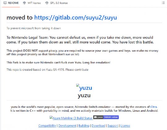 Yuzu停止了新的模拟器,继续跳跃。任天堂只活了6个小时,删了库跑了。-第3张图片 Yuzu停止了新的模拟器,继续跳跃。任天堂只活了6个小时,删了库跑了。-第3张图片