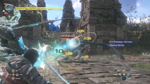 《FF16》“沧海恸哭”演示 利维坦技能的水体大炮帅炸-第4张图片