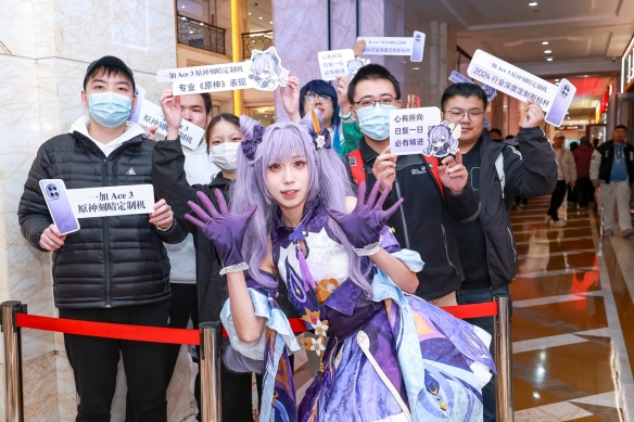 一加Ace 3《原神》刻晴定制机Pop-up快闪活动来袭，掀起打卡热潮-第2张图片
