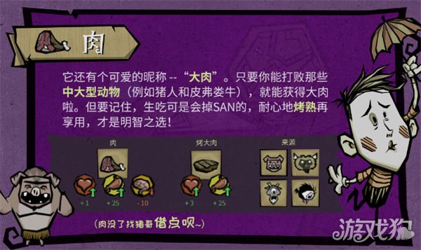 饥困荒野肉怎么获取 肉有什么用-第1张图片