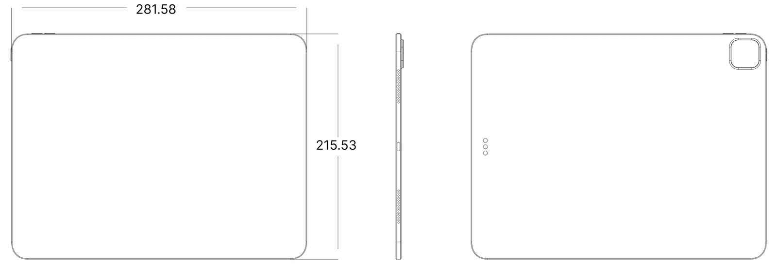 一探究竟：疑似新款iPad Pro设计图纸曝光-第3张图片