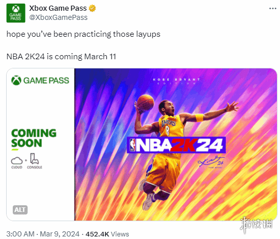 喜闻乐见 大快人心！《NBA 2K24》3月11日将加入XGP-第1张图片