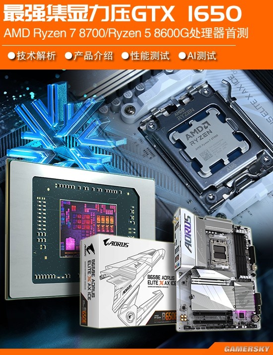 AMD 8700G/8600G处理器首次测试:超集中显示压力GTX 1650-第1张图片
