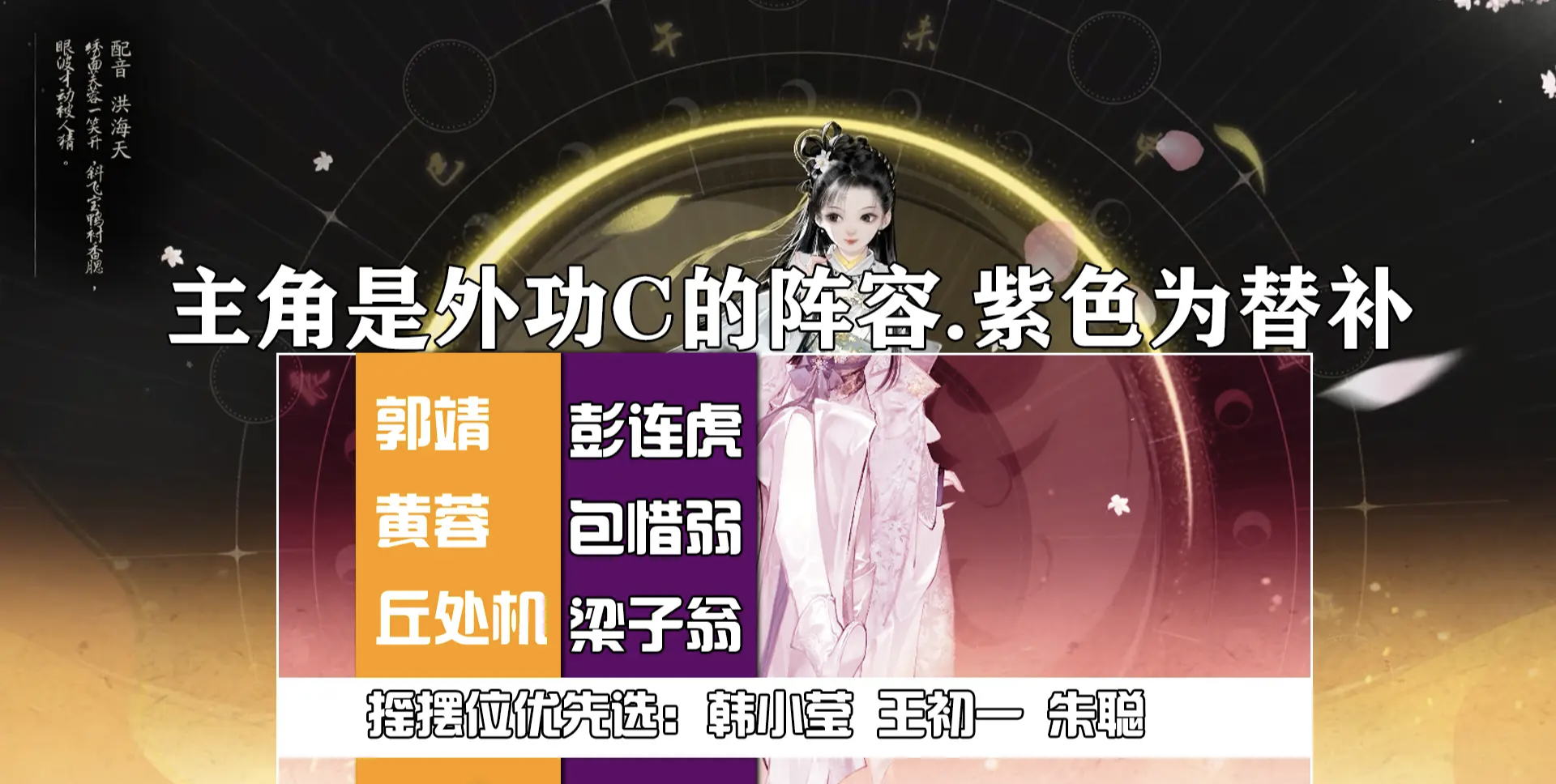 射雕中平民阵容的搭配-第3张图片
