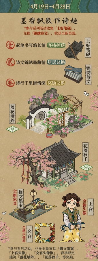 江南白静地图中上官婉儿的主题活动有哪些内容?《江南白静图》上官婉儿主题活动介绍-第4张图片 江南白静地图中上官婉儿的主题活动有哪些内容?《江南白静图》上官婉儿主题活动介绍-第4张图片