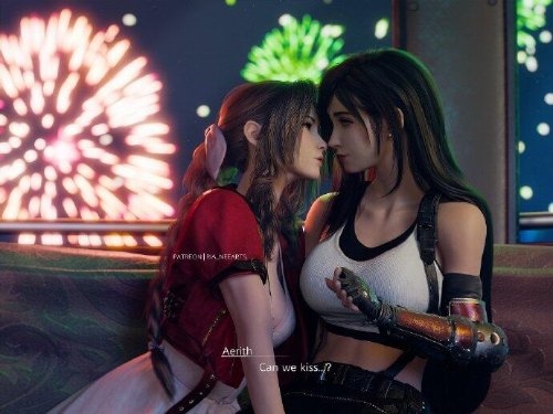 蒂法美如画！粉丝自制《最终幻想7:重制版》3D美图-第14张图片
