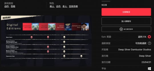《死亡岛2》PC版终结了史诗级垄断,目前已登陆Steam平台。-第5张图片 《死亡岛2》PC版终结了史诗级垄断,目前已登陆Steam平台。-第5张图片