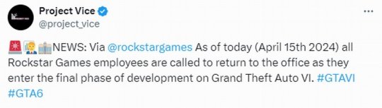 GTA6进入了开发的最后阶段，R星的所有员工都回到了办公室工作。-第2张图片