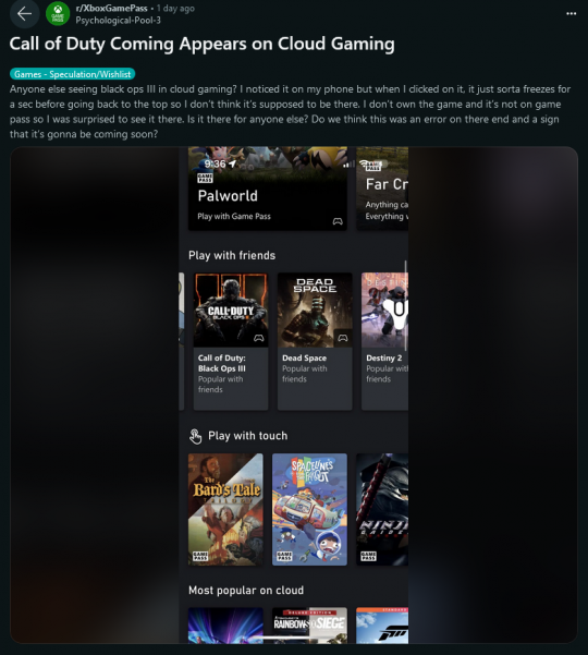 旧使命召唤出现在Xbox云游戏或将很快登陆XGP。-第2张图片