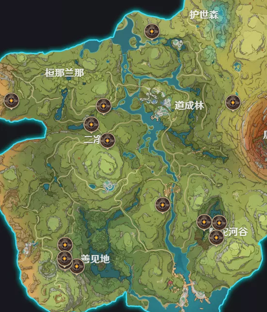 《原神》遗迹龙兽分布位置图一览-第2张图片