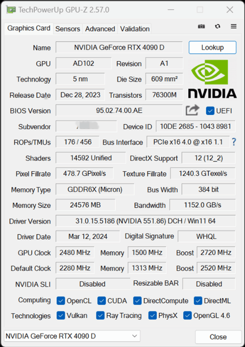 中国特供4090D可解锁600W功耗！性能反超RTX 4090-第1张图片