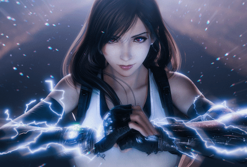 蒂法美如画！粉丝自制《最终幻想7:重制版》3D美图-第8张图片