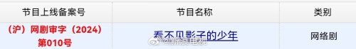 张颂文荣梓杉悬疑新剧《看不见影子的少年》过审 《隐秘的角落》父子再搭档-第1张图片