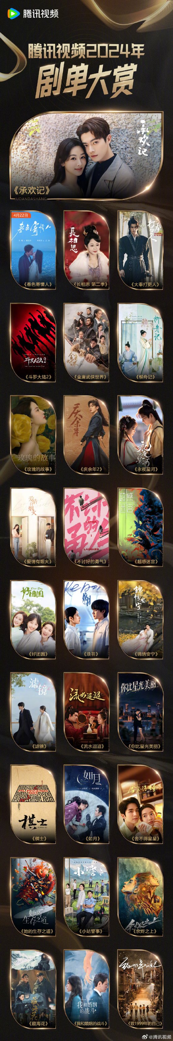 腾讯视频发布2024年大剧片单：《庆余年2》要来了！-第2张图片