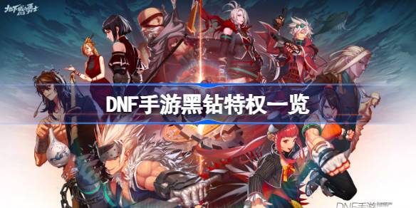 DNF手机游戏黑钻有什么特权？-第1张图片