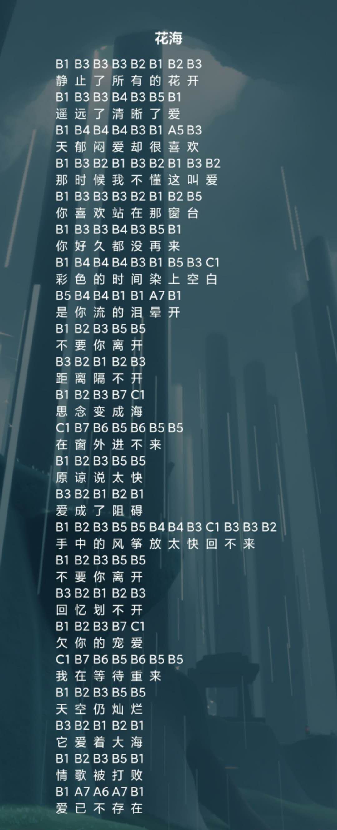 广宇花海乐谱分享-第2张图片