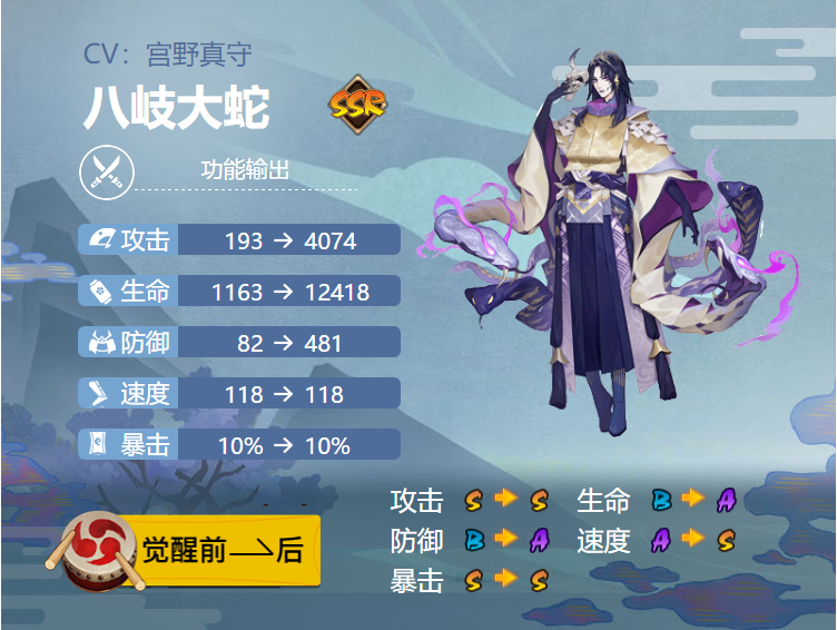 阴师洋霸气大蛇御魂搭配2024-第1张图片