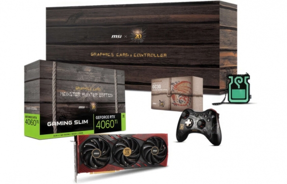 微星联名怪物猎人RTX4060 Ti 显卡将捆绑游戏手柄出售-第1张图片