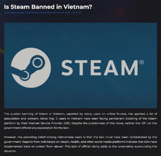可以不经允许发布游戏。禁止v社申请。蒸汽越南玩家慌了。-第3张图片 可以不经允许发布游戏。禁止v社申请。蒸汽越南玩家慌了。-第3张图片