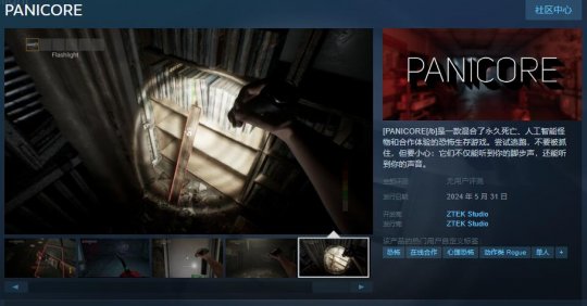 合作恐怖生存游戏《PANICORE》宣布发售日期并于5月31日发售。-第1张图片 合作恐怖生存游戏《PANICORE》宣布发售日期并于5月31日发售。-第1张图片
