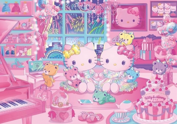 CLAMP为Hello Kitty50周年绘制魔法少女风格设定图公开-第2张图片