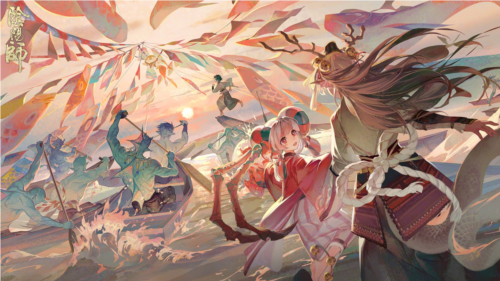 《阴阳师》龙吟铃鹿御前动态绘卷放映中-第2张图片