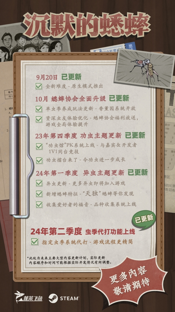 《沉默的蟋蟀》推出“虫季代打”功能，游戏流程更精简！-第2张图片