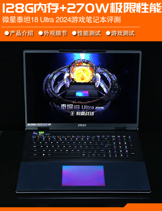 4090显卡+128G内存MSI Titan 18 Ultra 2024游戏笔记本的评估-第1张图片